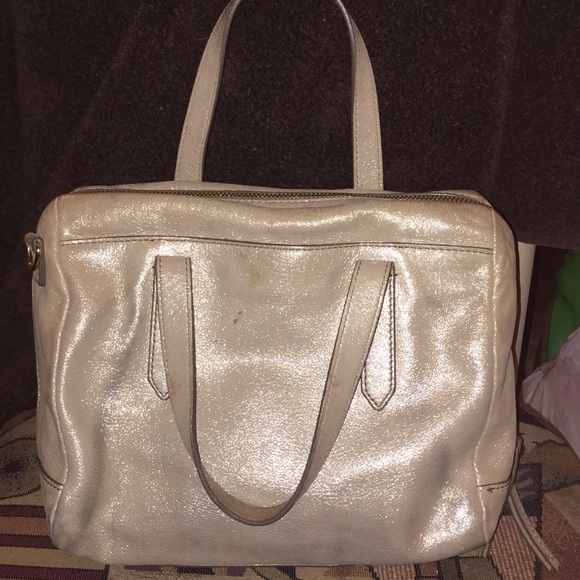 Fossil Handbags - Fossil Metallic Gold Satchel bag